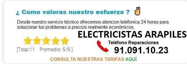 electricistas arapiles precios